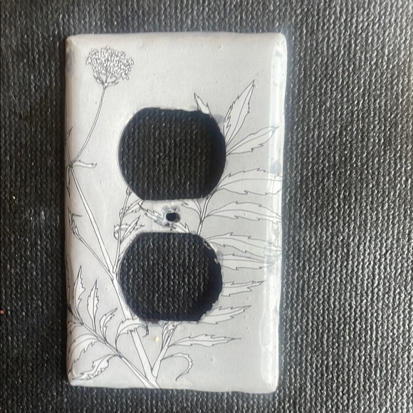 Other - Floral Gray Light Switch Cover